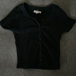 Aeropostale button down crop top